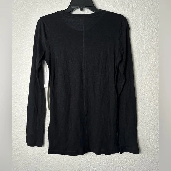 NWT Caslon Black Long Sleeve Crewneck T-Shirt - Picture 3 of 5